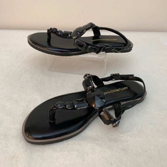 Arturo Chiang Women's Leather Sandals - Picture 4 of 9